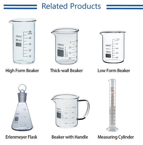 50ml Customize Beaker Different Types Of Beakers Buy 50ml Transparent