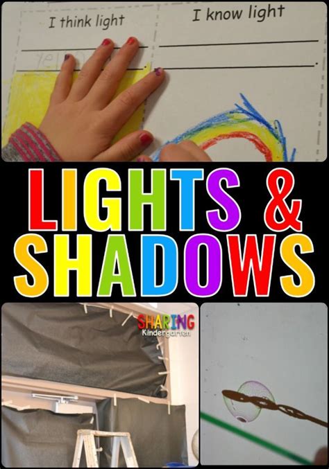 Lights Shadows And Rainbows Oh My Light Science Shadow Lessons