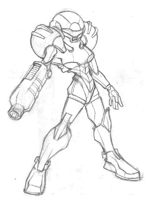 Click on the image to view the pdf. Metroid Samus Coloring Pages