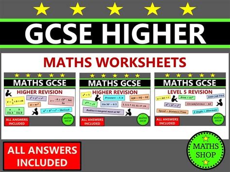 Gcse Maths Revision Higher Teaching Resources