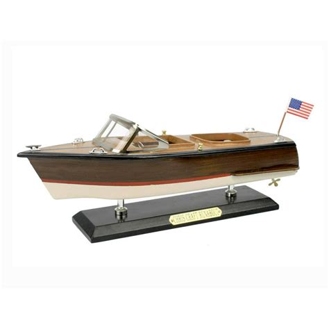 Chris Craft Runabout 14 Wooden Speed Boat Model Wooden Chris Craft