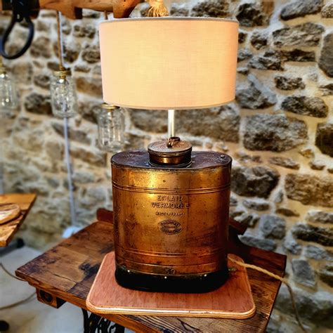 French Vintage Copper Table Lamp Agricultural Sprayer Lamp Etsy