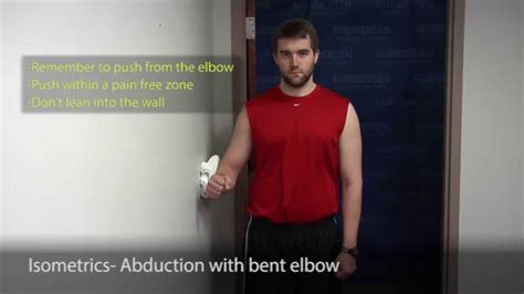 Isometrics Abduction With Bent Elbow YouTube