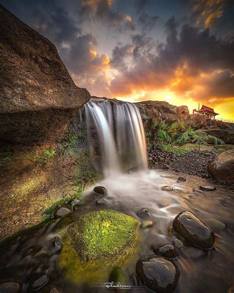 Waterfall Long Exposure By Blacktoner5150 Waterfall Nature