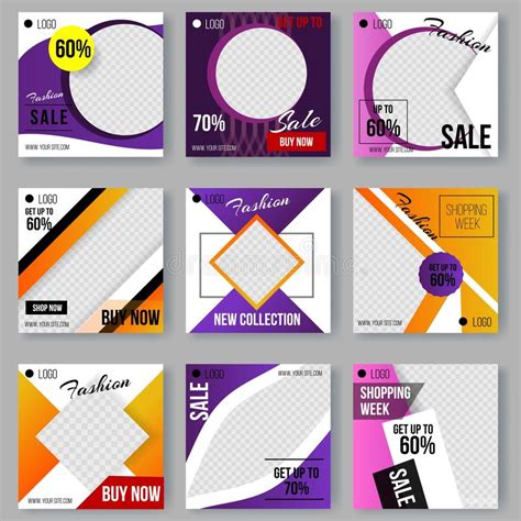 Set Of Cover Design Layouts Modern Art Style Stock Vector