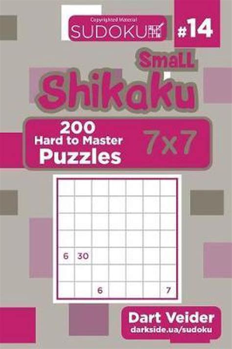 Small Shikaku Sudoku 200 Hard To Master Puzzles 7x7 Volume 14 Dart