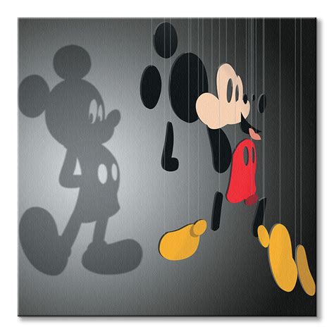 Mickey Mouse Shadow Puppet Obraz Na Płótnie Sklep Eplakatypl