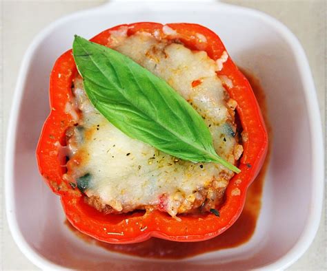 Delicious Stuffed Peppers With Basil Stuffed Peppers Vegetables