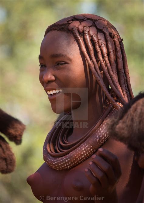 Himba Tribe Young Woman Cunene Province Oncocua Angola