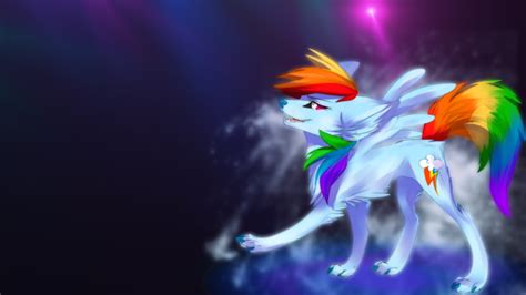 Rainbow Wolf By Shawnyall On Deviantart