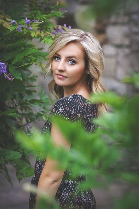 Senior Girl Outdoor Photography Standing Behind Foliage Tree Branch