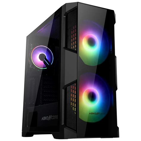 Buy Atx Mid Tower Gaming Pc Case With Pre Installed Mm Rgb Fans