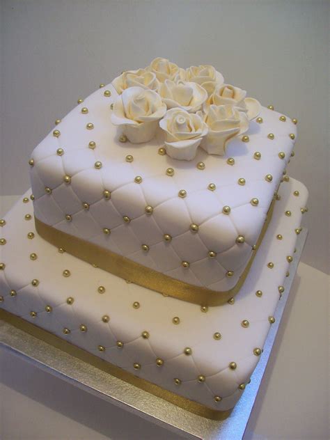 Gold Wedding Cake 599 • Temptation Cakes Temptation Cakes