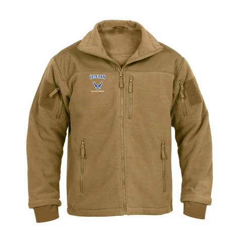 Us Air Force Special Ops Tactical Fleece Jacket With Block Veteran