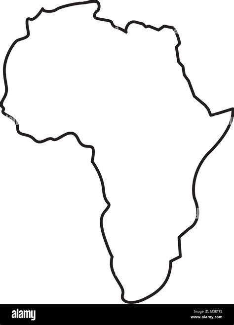 Silueta Oscura Y Textura Mapa Del Continente Africano Aislado Sobre