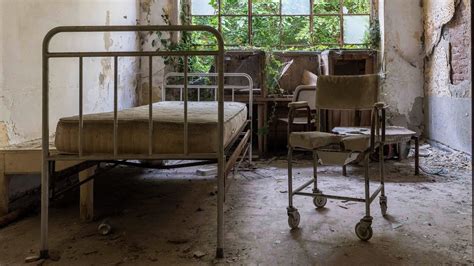 Abandoned Creepy Ward Asylum Bedroom