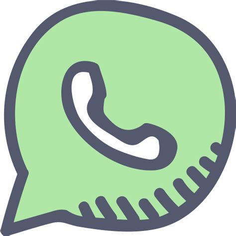 App Call Chat Communication Green Message Whatsapp Icon Free