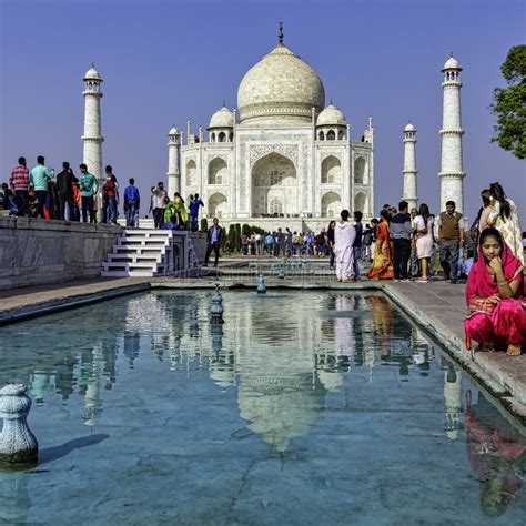 Crown Of The Palaces Taj Mahal Agra India Editorial Image Image