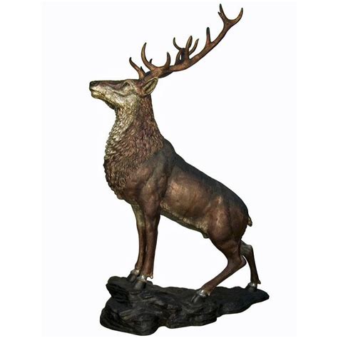 Bronze Deer Statue The Randolph Rose Collection