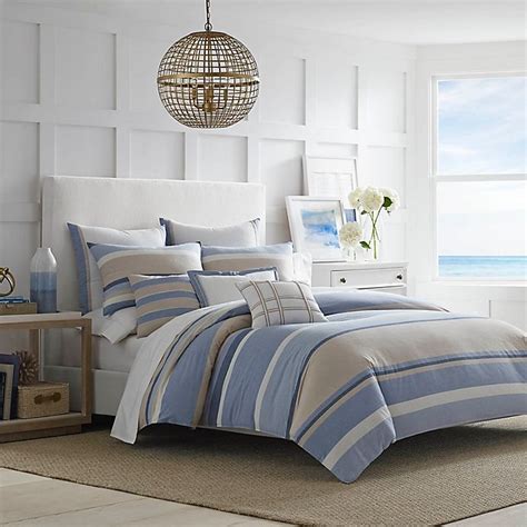 Nautica® Abbot Twin Duvet Cover Set In Blue Bed Bath And Beyond Canada