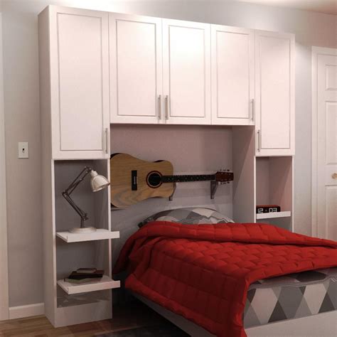 Ifamy hotel bedroom furniture set twin bedroom sets customized apartment villa flat hotel bedroom furniture. Madison Twin Size Bed Surround Melamine Cabinets in White ...