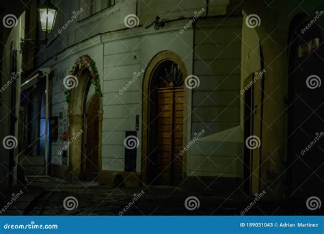 Escena De Estilo De Vida Nocturna De La República Checa De Praga