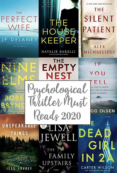 Don't miss our latest new book recommendations. Psychological Thriller Must Read Books 2020 ...