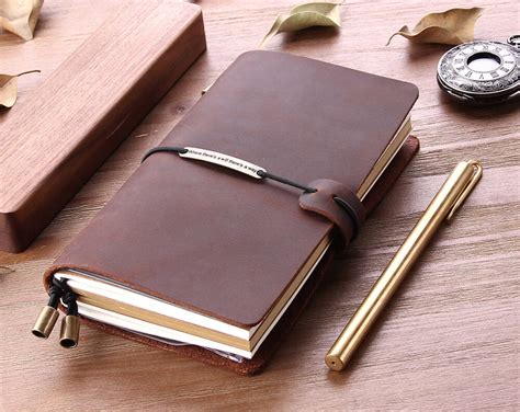 Handmade Custom Leather Travelers Notebook Robrasim