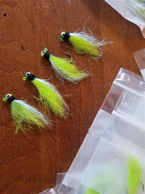 Jigs Crappie Lead Head Hand Tied 132 Oz Kip Tail Order More Ship