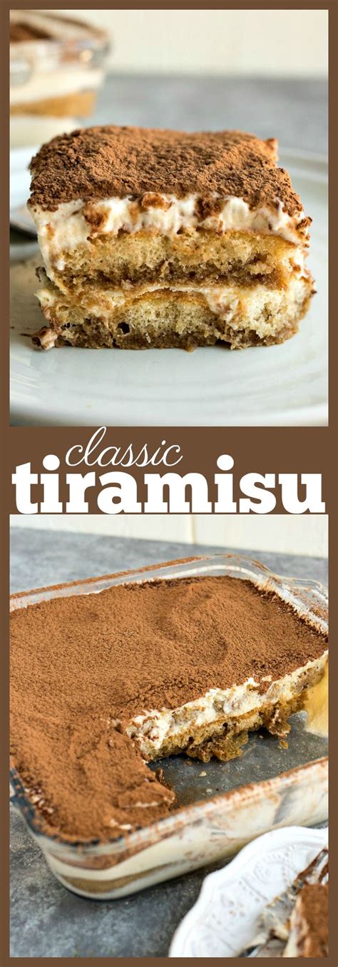 Broken glass dessert with ladyfingers. Classic Tiramisu - Lady fingers are dipped in coffee and ...