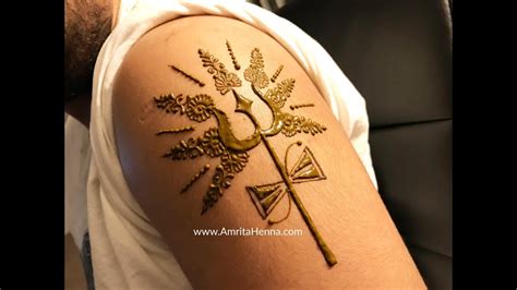Maha Shivratri Special Henna Mehndi Design Indian Mehendi Trishul