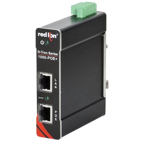Unmanaged Ethernet Switch N Tron 1000 Poe Red Lion Controls 8
