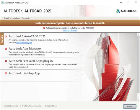 Autodesk Licensing Did Not Install Error Code 702548xx When Trying