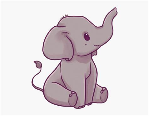 Drawing Elephants Kawaii Kawaii Cute Cartoon Elephant Hd Png