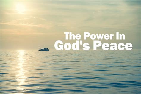 The Power In Gods Peace — Worldwide Mission Fellowship