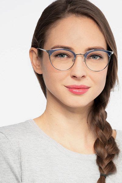 bouquet round blue silver glasses for women eyebuydirect fashion eye glasses glasses for