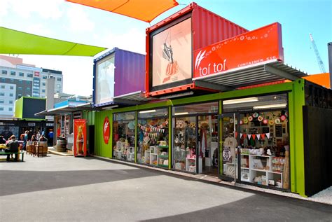 Restart Mall Made From Shipping Containers In Christchurch