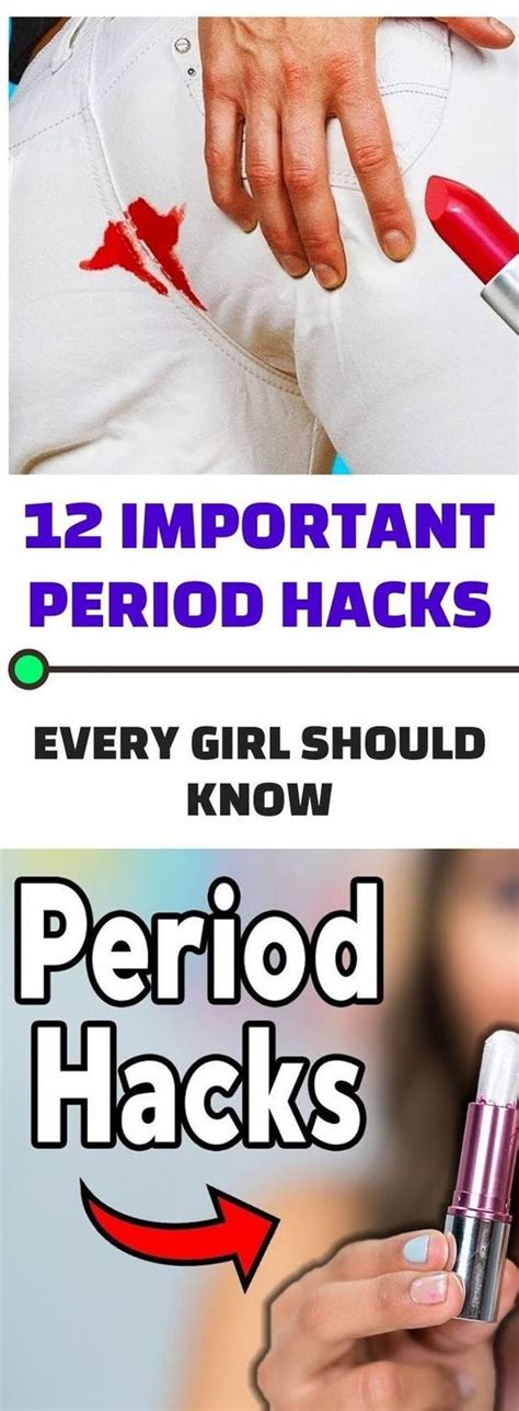 12 important period hacks every girl should know period hacks hacks every girl should know