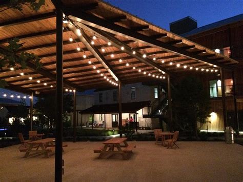A party globe light string, with. Louisville Outdoor Dining Done Right with Charming Outdoor ...