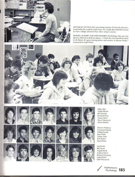 Diamond Bar High School Class Of 1986 Dbhs Sophomore Year 1983 84