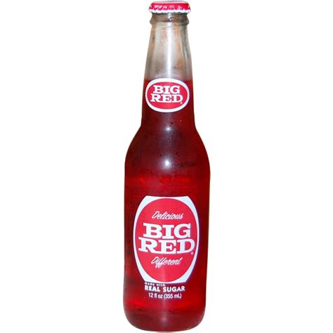 Big Red Glass Bottle Vintage Soda Bottles Pop Bottles Refreshing Drinks