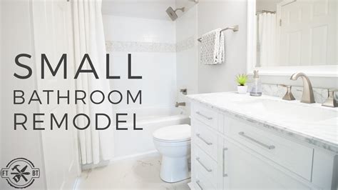 When replacing the tub or shower during bathroom remodeling, think about the prospective buyers for your house down the lane. DIY Small Bathroom Remodel | Bath Renovation Project - YouTube
