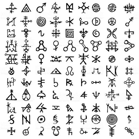 Vector Esoteric Symbols Symbol Design Symbols