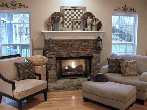 Decorate Your Mantel Year Round Hgtv Rustic Fireplace