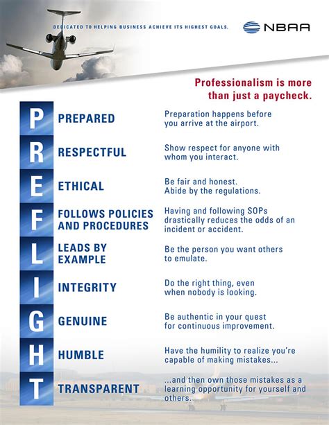 Professionalism In Business Aviation Nbaa National Business