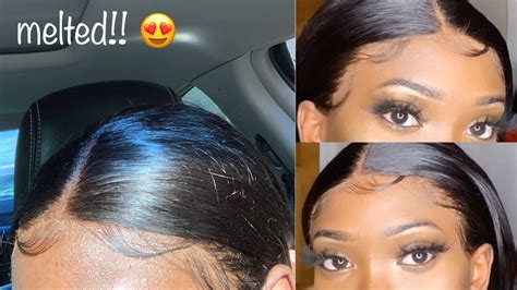 quick and easy way to melt your lace frontal 😍 beginners friendly wiginstall woc aliexpress