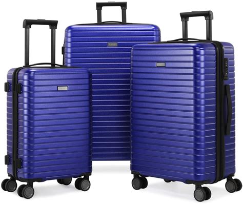 Gonex - Hard Shell Luggage Sets with Spinner Wheels 3 Piece Suitcase ...