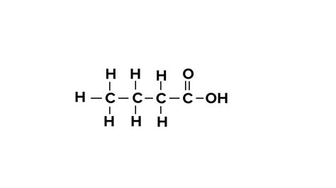 The Correct Structural Formula Of Butanoic Acid Is