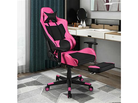 Costway Massage Gaming Chair Reclining Racing Office Computer Chair