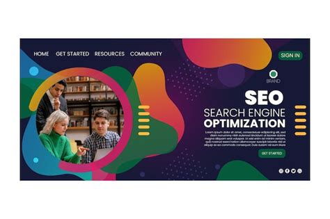 Free Vector Seo Search Engine Optimization Landing Page